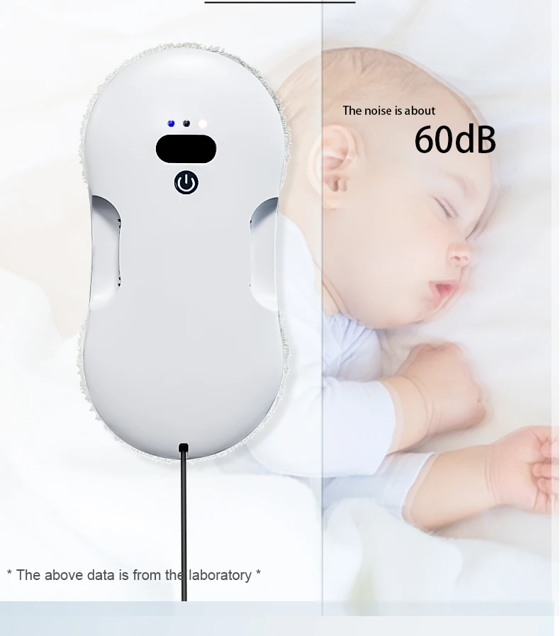 효율적인 원형 이중 워터 제트 창문 클리너, 비용 절감, 안전 자동 낙하 방지, 효율적인 창문 클리너