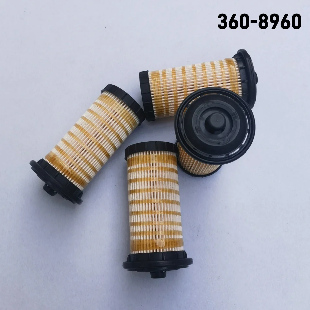 

4Pcs 360-8960 3608960 For CAT Engine Fuel Filter 4461492 360-8958 467-1181 EF55040 For Caterpillar Excavator C4.4 C3.6 312D