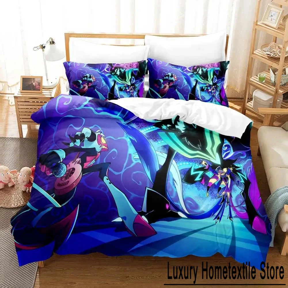 Home Living Luxury Gaming Loona boss Bedding Set Cartoon Anime three-piece set Adult Kid Bedroom Duvet cover Sets 3D Print Anime