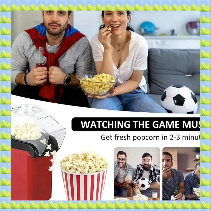

Поппер с горячим воздухом FZFZ, электрическая машина для приготовления попкорна мощностью 1200 Вт, здоровая вкусная закуска для детей и взрослых, отлично подходит для вечеринок