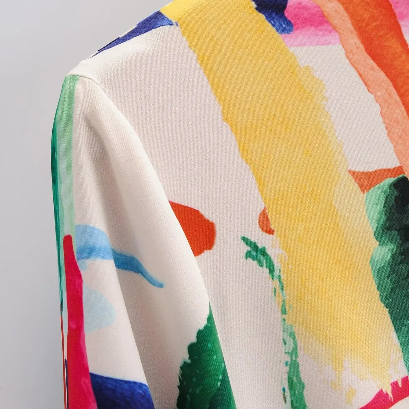 فستان نسائي جديد من JNLEAOG لفصل الربيع بتصميم عصري مصبوغ بأكمام طويلة وياقة مقلوبة وتنورة على شكل حرف A مصنوع من ألياف البول...