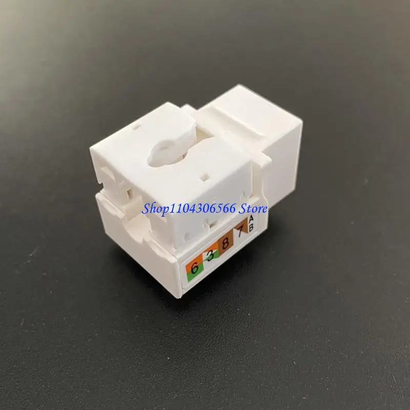 02DD 2Pcs CAT6 Module Information Socket RJ45 8P8C Connector Adapter Keystone Standard