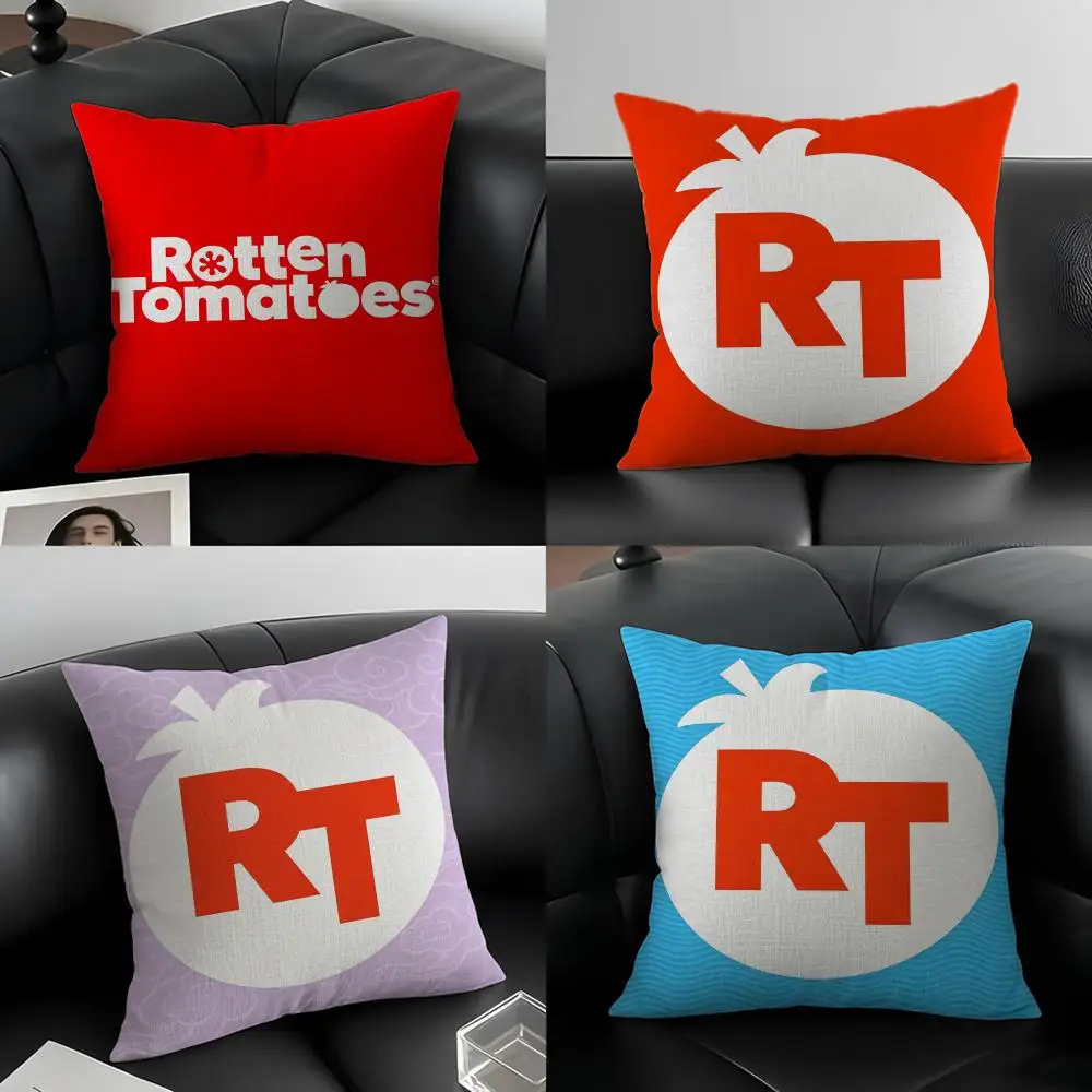 Brand R-Rotten T-Tomatoes Cushion Cover Natural Linen Pillowcase Set, All-in-One Decor for Sofa, Bedroom & Chair