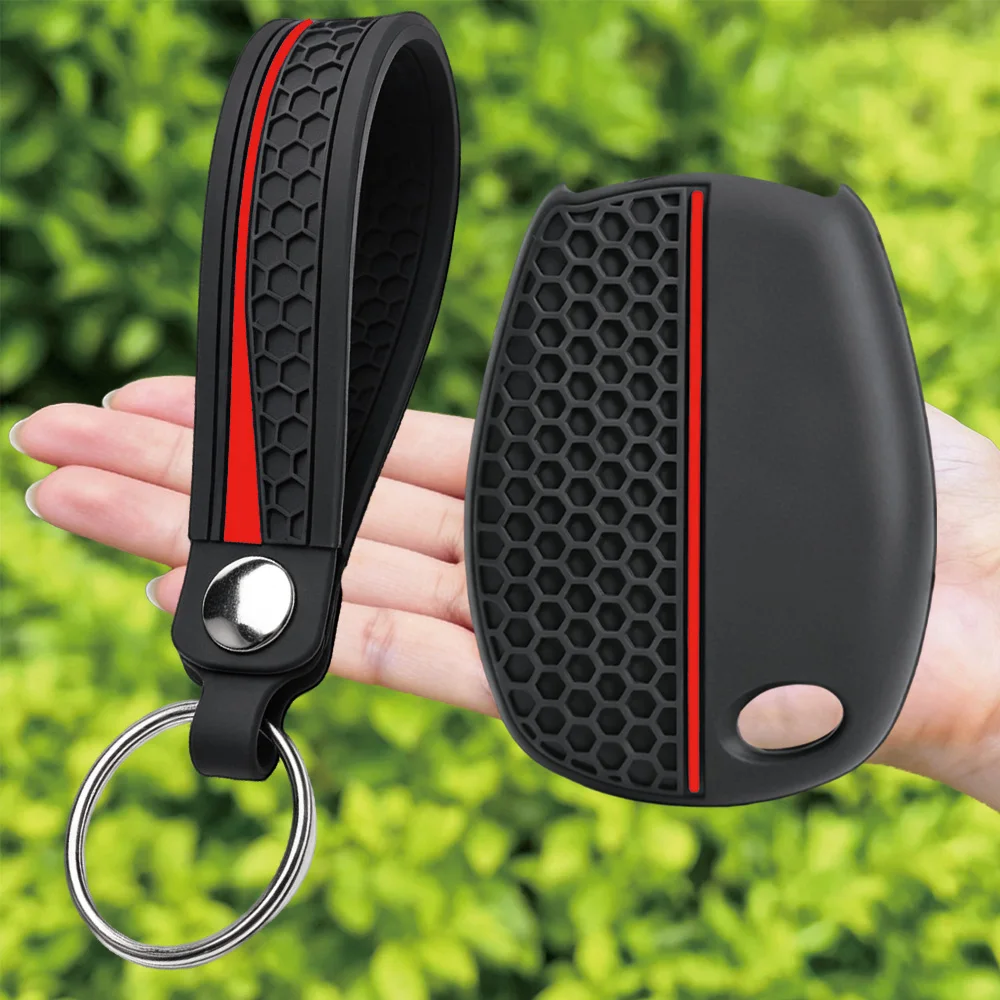 For Renault Clio Trafic Twingo Kangoo Master Modus For Dacia Duster Sandero 3 Button Soft Touch Key Protector 3 Button