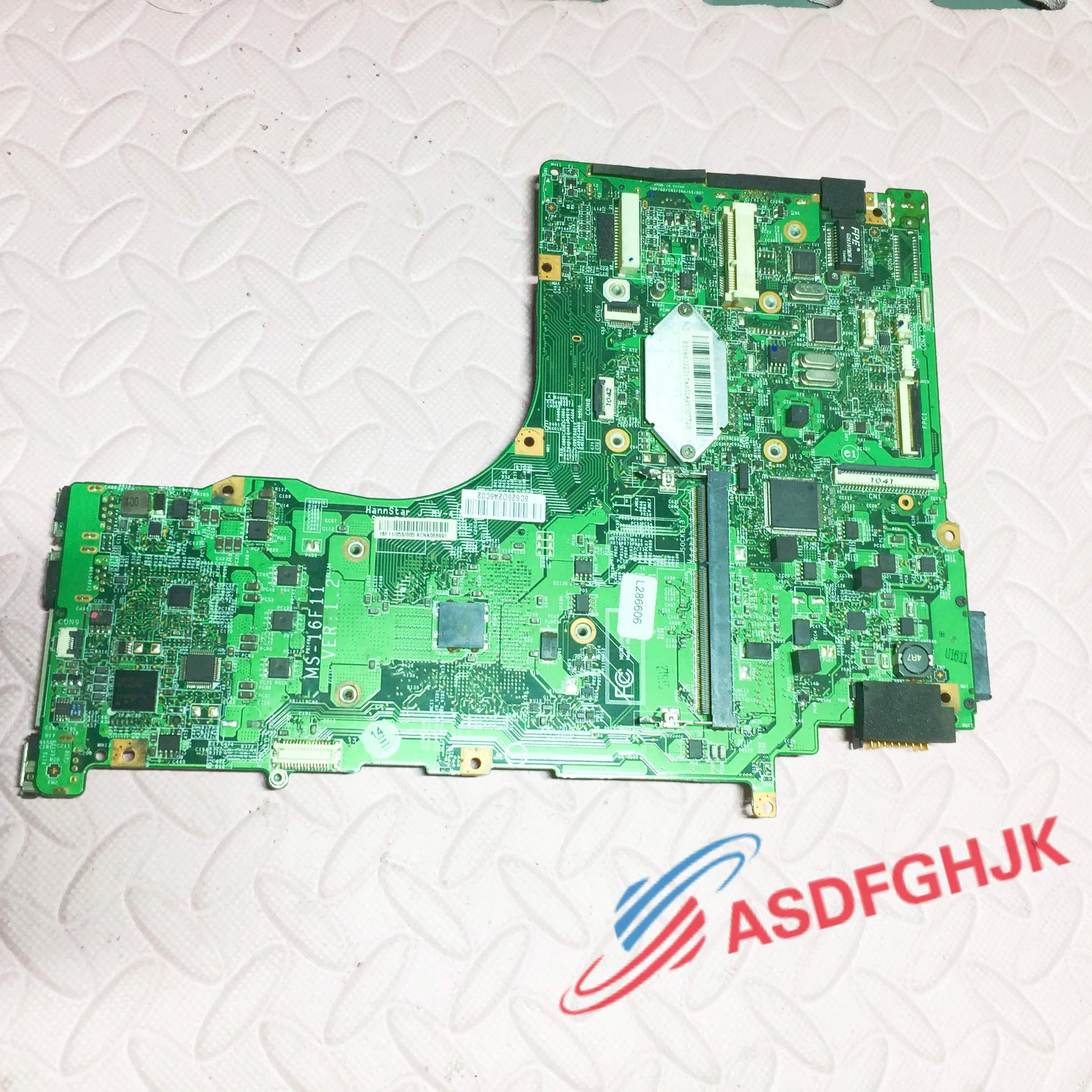 Original MS-16F1 Laptop Motherboard for MSI GT660 GT663 MS-16F11 VER 1.1/1.2  motherboard TEST OK