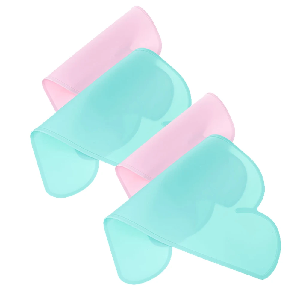 

4pcs Silicone Reusable Non-Slip Dog Bowl Cushion Thick Floor Protector For Cats Dogs Anti-Leak Bowl Household Decorative