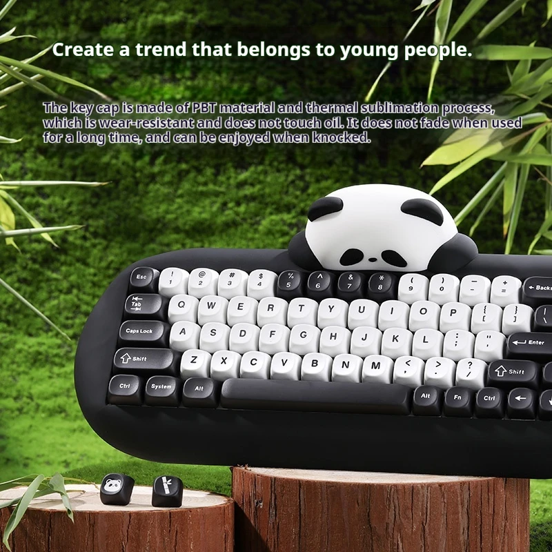 Keynouo C68 Cat Silicone Mechanical Keyboard Bluetooth Wireless Tri-Mode High Appeara Hot Swap Laptop Gamer Pc Gaming Keyboard