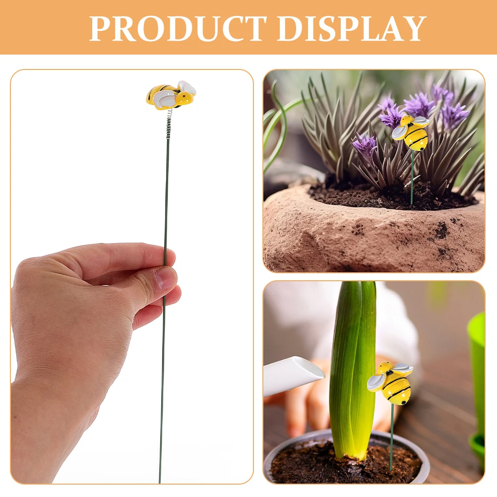 

20Pcs Garden Bee Stakes Durable Plastic Iron Material Decorative Yard Lawn Patio Garden Decoration Yard Bees Sign