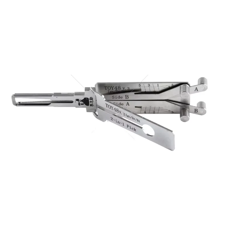 Original Lishi 2-in-1 HU66 HU100 HON66 HU100R HU92 HY22 TOY2 TOY48 HU101 HU162T-8 Lishi Schlossöffnungswerkzeug Türöffnungswerkzeug Edelstahl