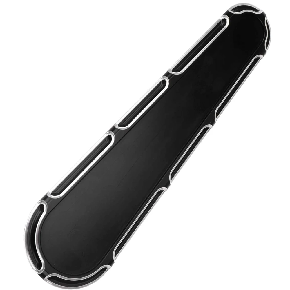 

Black Motorcycle Fuel Gas Tank Dash Insert Cover Caps Aluminum for Harley Street Glide Road Glide Tri Glide 2008-2017