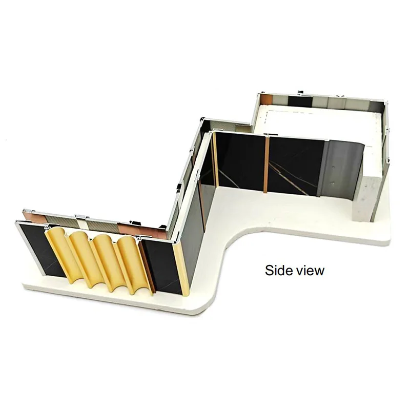 

New Design LED Luminous Curtain Corner Trim Aluminum Profile Wall Panel Line Installation Model for Home Decor