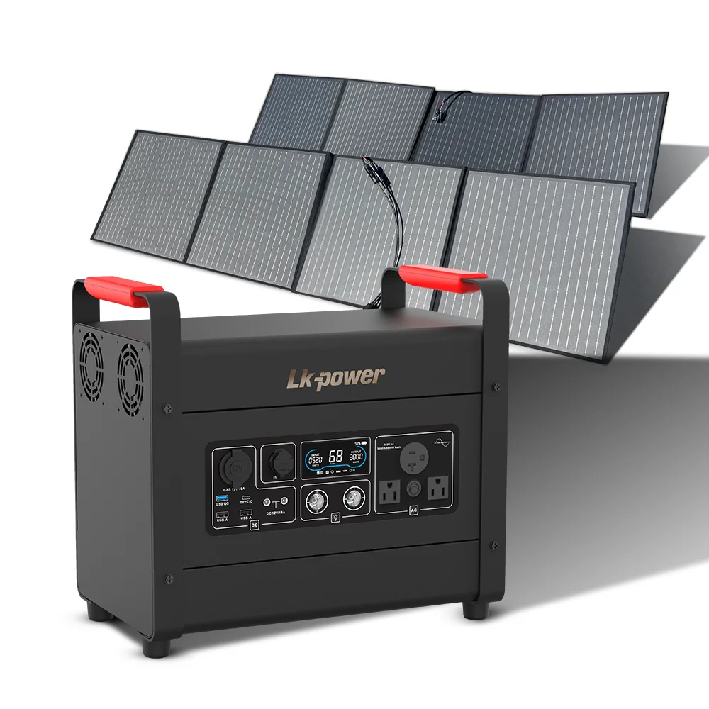 3000w 1920wh LiFePO4 portable Solar power station with CE ROHS FCC certificates