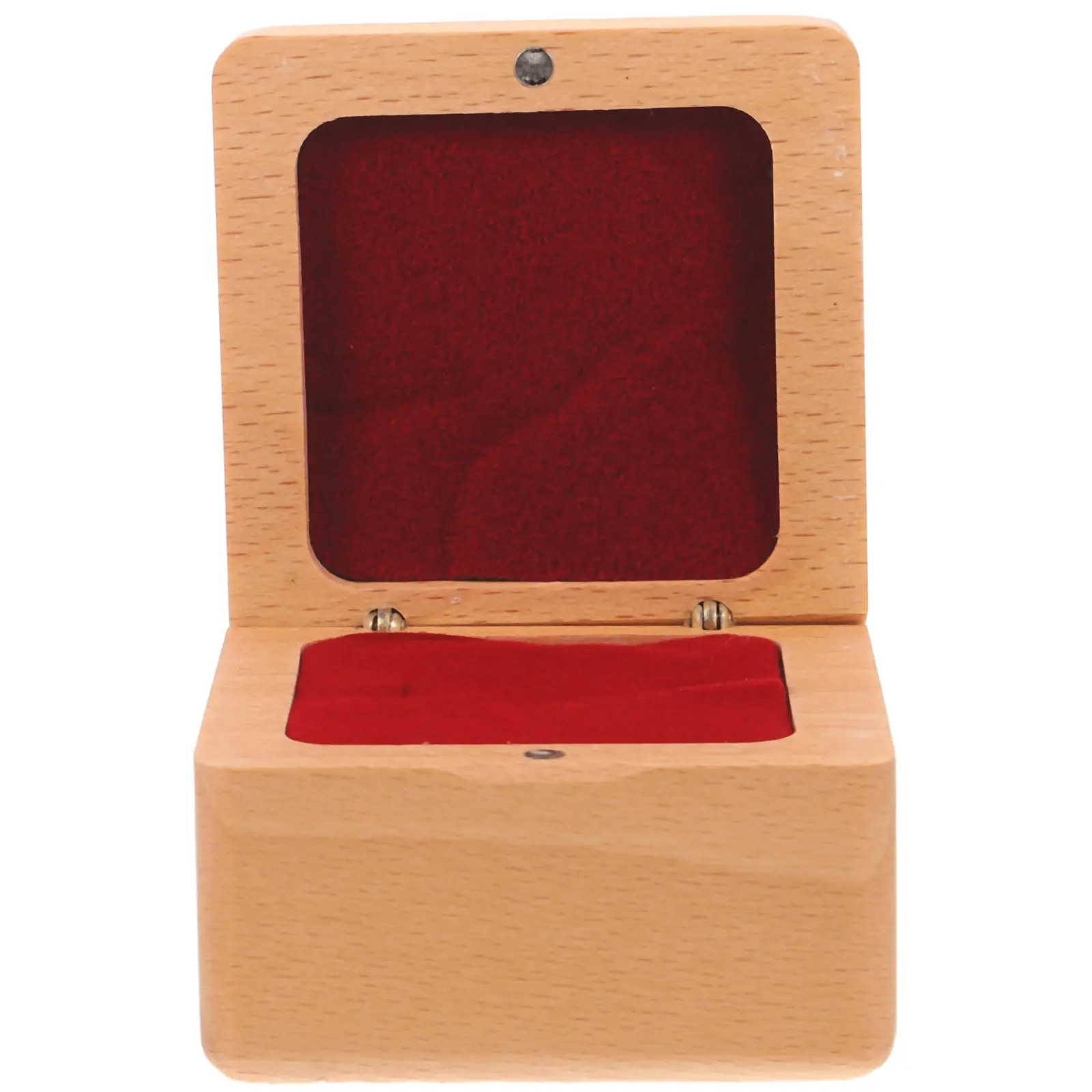 

Деревянная шкатулка для колец из бука: стильный футляр для обручальных колец, подставка для демонстрации ювелирных изделий, надежное хранение для колец, серег, органайзер для украшений