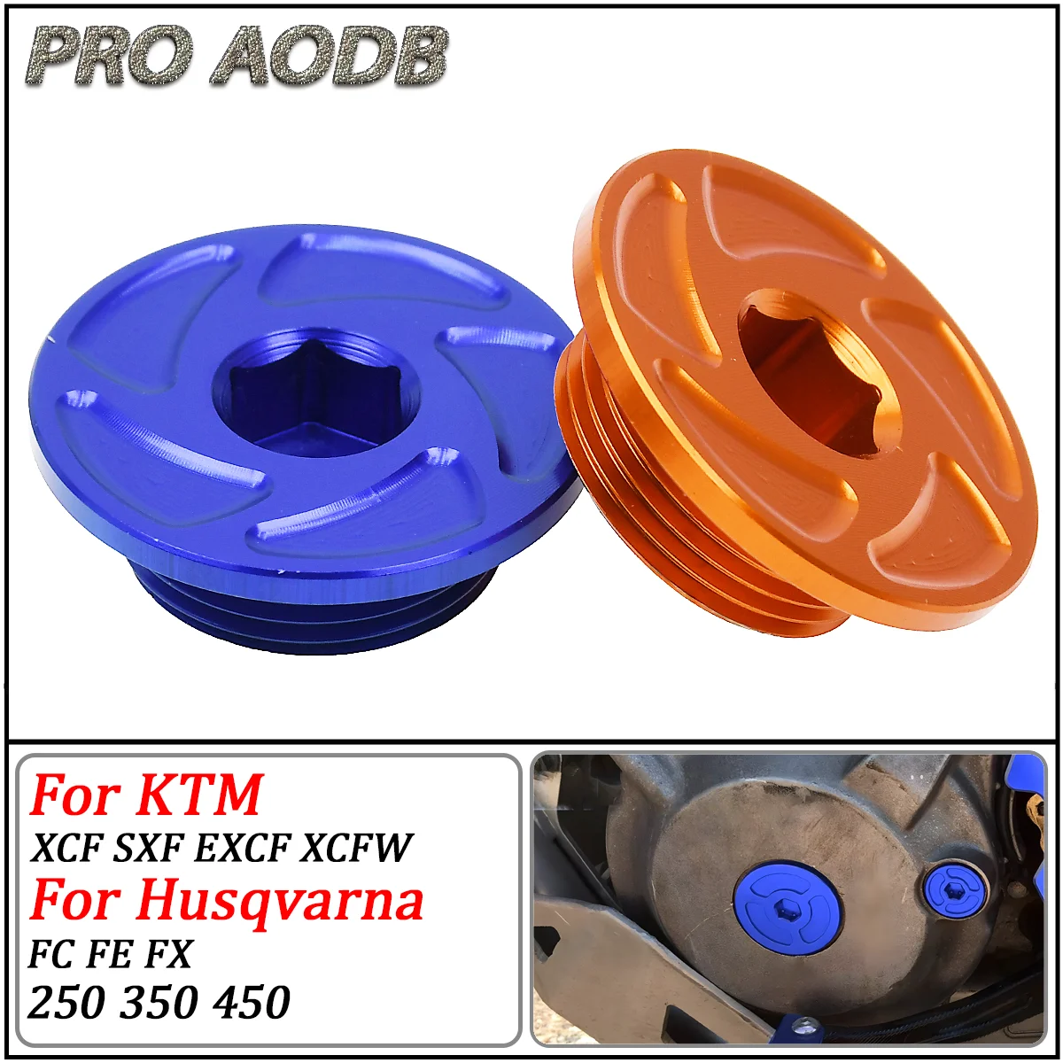 Motorcycle CNC Engine Ignition Cover Plug For KTM SXF XCF XCFW EXCF 250 350 450 505 2011-2023 FREERIDE 250F 350 2014-2018 2019