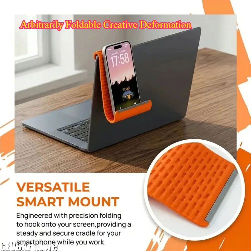Arbitrarily Foldable Creative Deformation - Multi Functional Lazy Stand for Phone Tablet Laptop