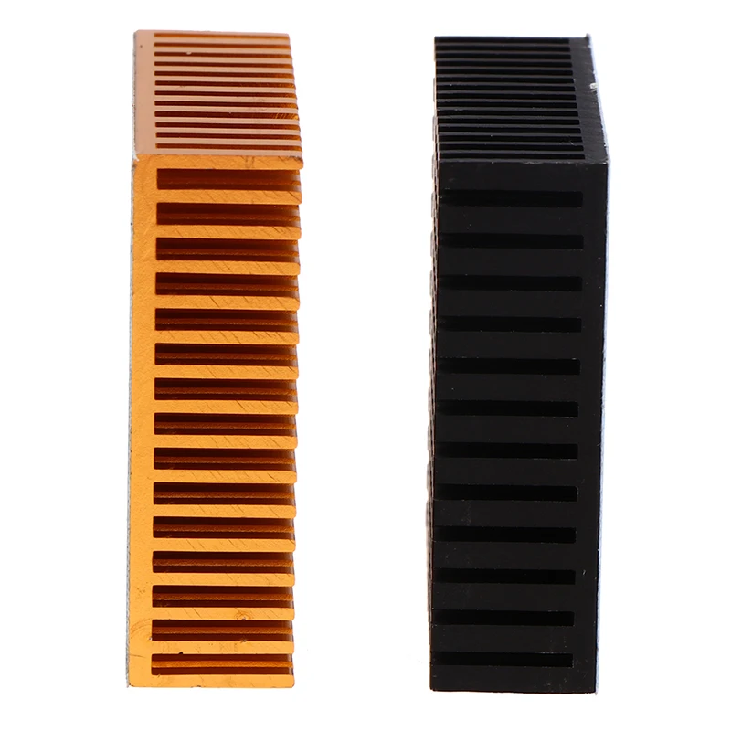 50*50*15MM With Thermal Conductive Adhesive Aluminum Heatsink Panel Heat Sink CPU Power IC Chip Cooler Radiator White\Black\Gold