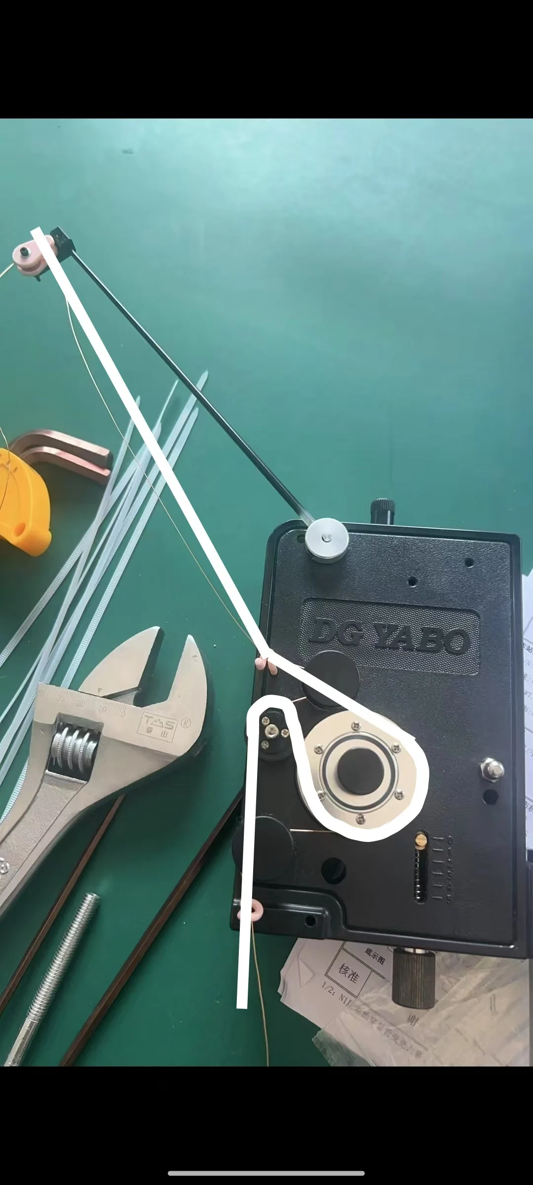 آلة لف تستخدم الموتر الميكانيكي BJ01 قطر السلك 0.14-1.2 مللي متر وحدة تحكم في التوتر لأدوات لف لف اللفائف