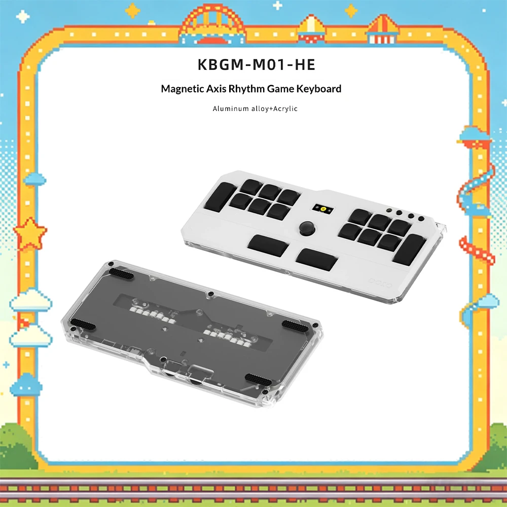 DOIO KBGM-H10 Music Keyboard 0.05 Fast Trigger Wired Keyboard Parameter Real-Time Adjustment PBT Short Axis Key For Gifts