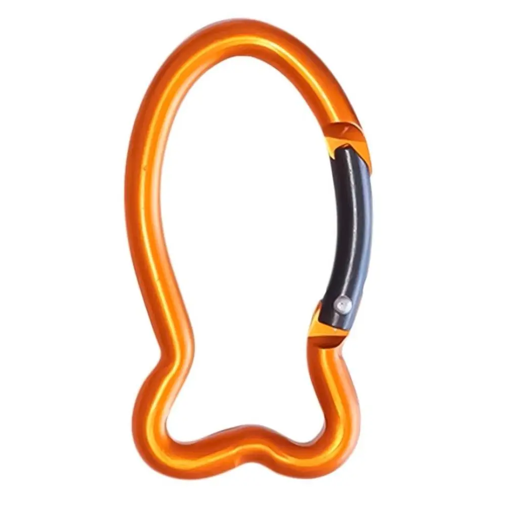 5pcs Fish-shaped Quick Release Carabiner Aluminum Alloy Safe Novel Style Carabiner Protect Electrophoresis Outdoor Sports Buckle