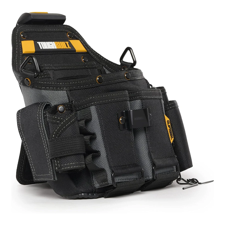 Imagem -03 - Toughbuilt-journeyman Eletricista Bolsa com Alça de Ombro 21 Bolsos e Loops Bolsa Ferramenta Durável Tb-ct114