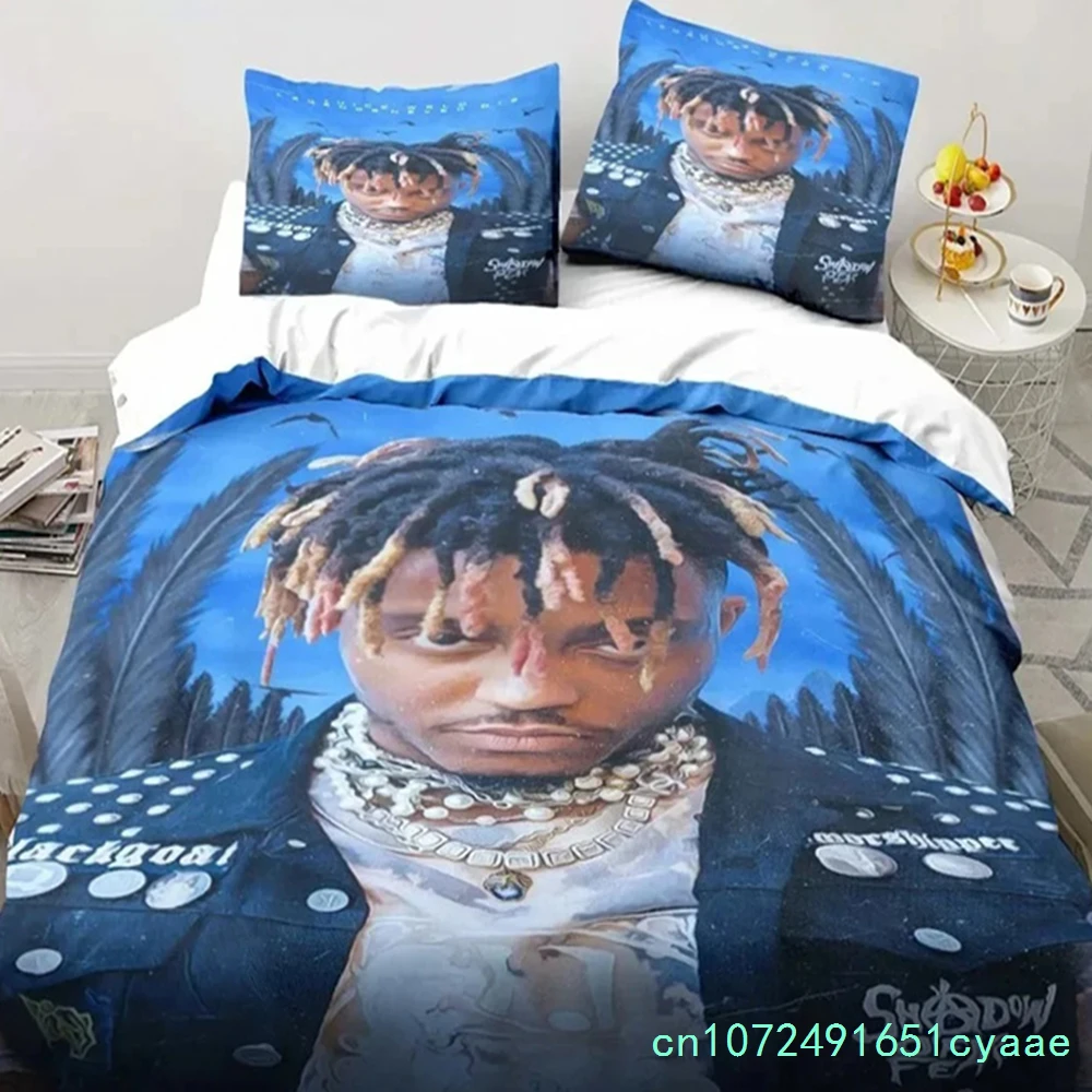 Rap Singer Juice Wrld 3D Print Bedding Set Single Twin Full Queen King Size Bed Set Adult Kid Bedroom Bedding Gift