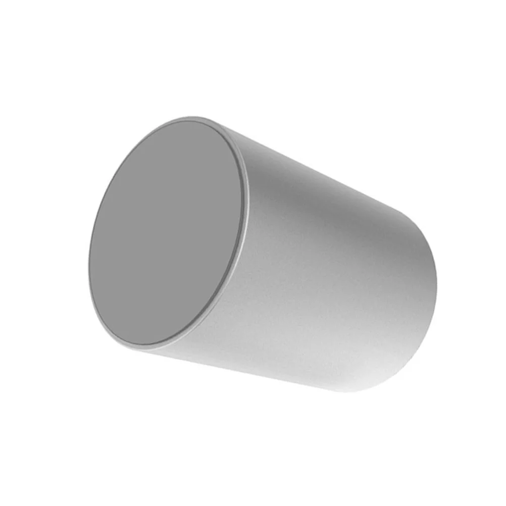 حامل أقلام من سبائك الألومنيوم، حاوية أقلام رصاص مستديرة فضية، منظم سطح المكتب للاستخدام المنزلي والمكتب والمدرسة، وعاء قلم رصاص #2