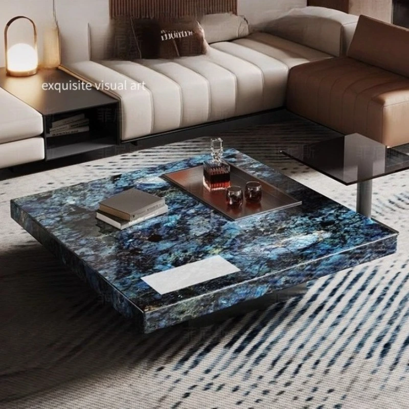 

European Centerpiece Coffee Table Luxury Marble Italian Center Modern Side Tables Living Room Design Salontafel Furniture Home