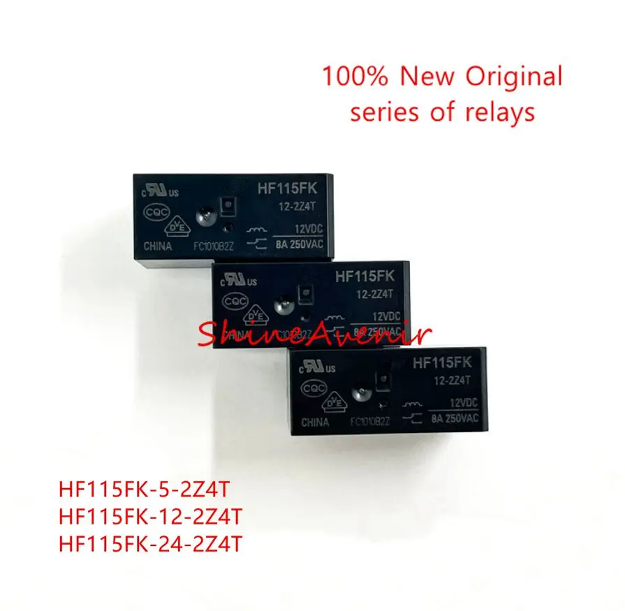 15pcs HF115FK-5-2Z4T  HF115FK-12-2Z4T  HF115FK-24-2Z4T  HT32F-DC5V-SHAG  HT32F-DC12V-SHAG  100% original relay