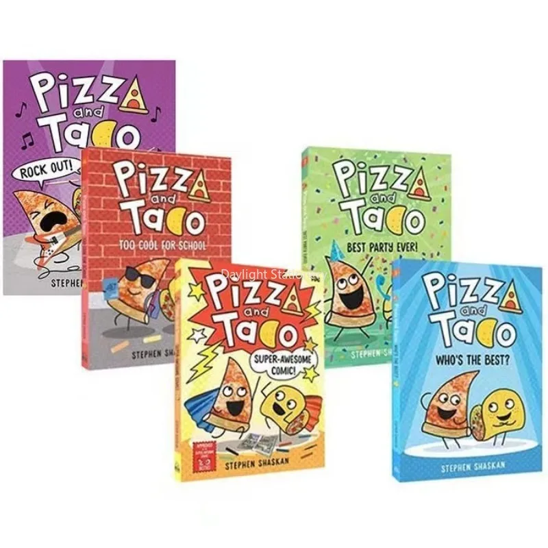 Connect with Pizza and Taco: The Fun-Filled Comic Book Series about Pizza and Taco's Adventures - 5 Volumes