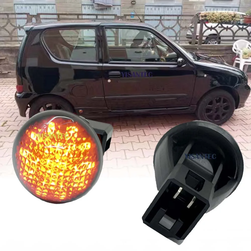 

2PCS Car Amber Turn Signal Light LED Side Marker Light for fiat seicento 1998-2012 fiat multipla 1999-2004 Canbus