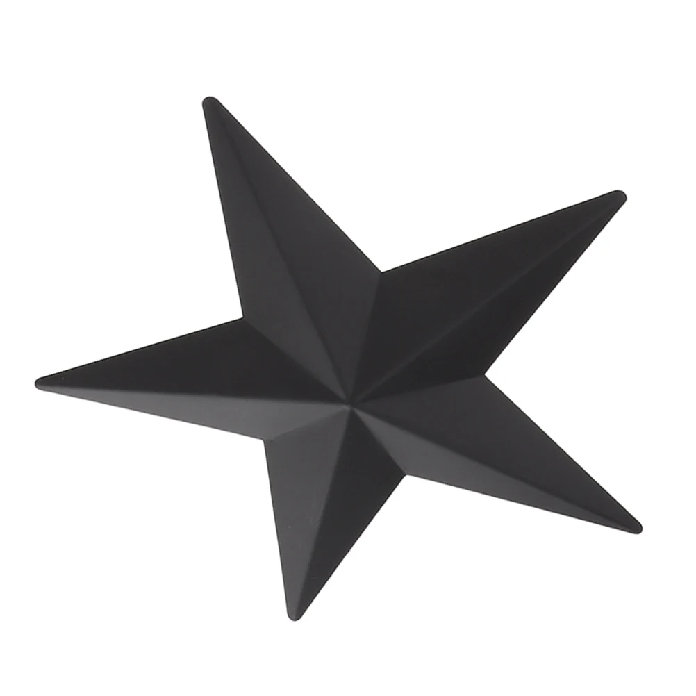 

Pentagram Wall Decoration Galvanize Barn Bathroom Art Cast Iron Black Metal Decorate