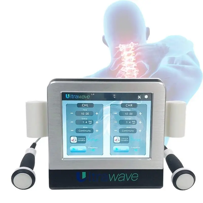 

Ultrawave 2 Handles Ultrasound Shockwave New Ultrasonic Physical Therapy Equipment Ultrawave Therapy Machine