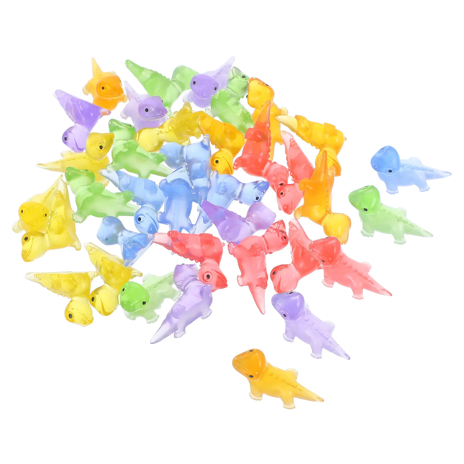 36 قطعة متوهجة في الظلام سحلية صغيرة الراتنج الحرفية ديكور خفيف الوزن لحديقة السيارة مكتب المنزل مكتب المشهد ديكو