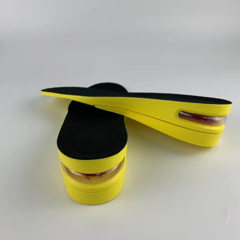 

1 Pair Invisible Insoles Height Increase Insert Two-Layer Pu Shoe Lifts Non-Slip Odorless For Sneakers Boots Heel Elevator Pads