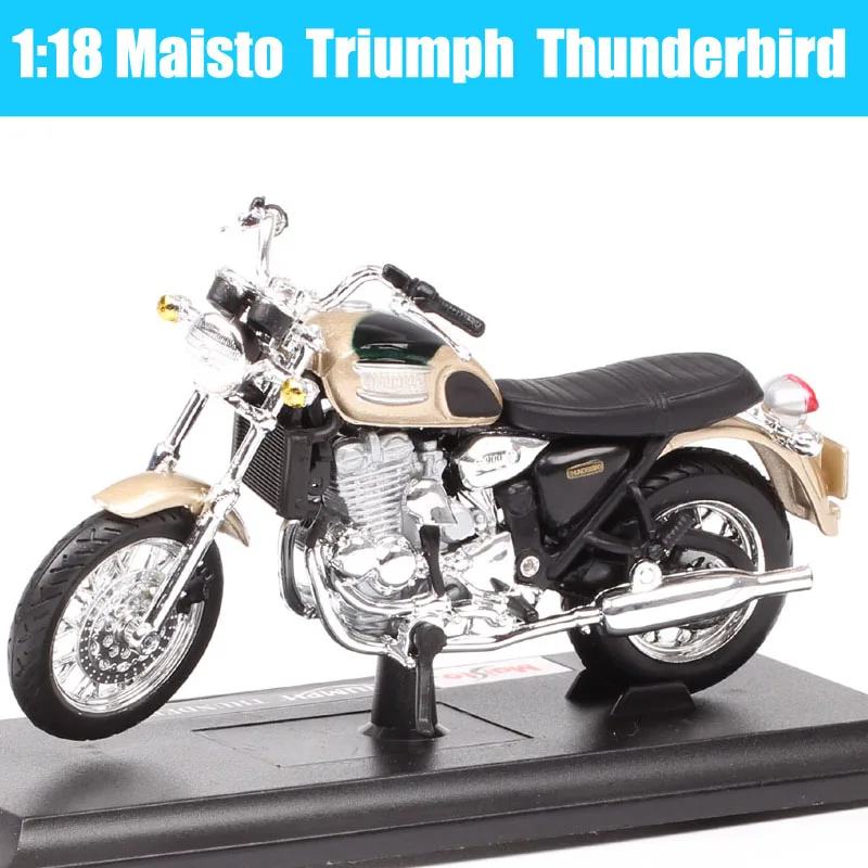 Maisto 1/18 Triumph Tiger Thruxton 1200 Trophy Daytona 955i Bonneville Thunderbird Sprint Motorcycle Diecast Toy Model Bike Gift