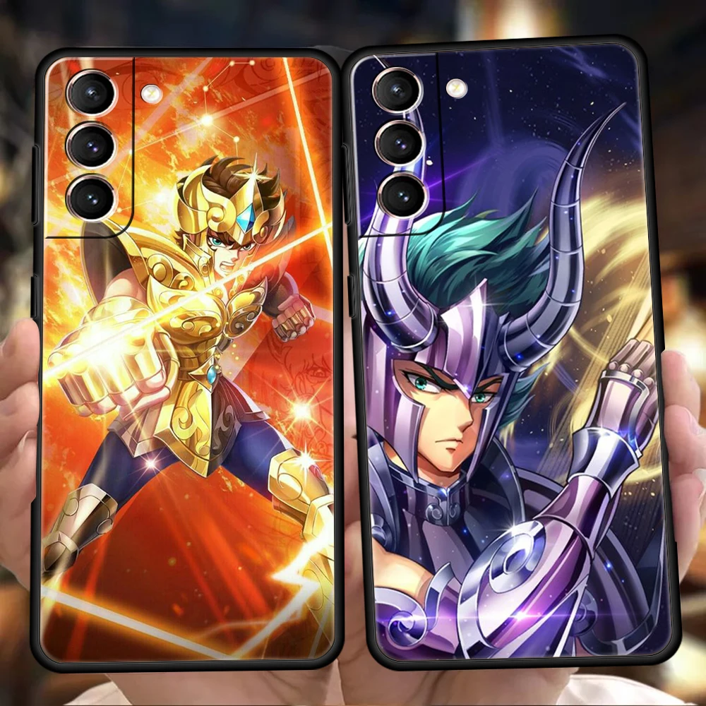 Saint Seiya Knights Of The Zodiac Case for Samsung Galaxy S24 S23 S22 S20 S21 FE Ultra S24 S23 S10 S10E S9 S8 Plus Phone Cover