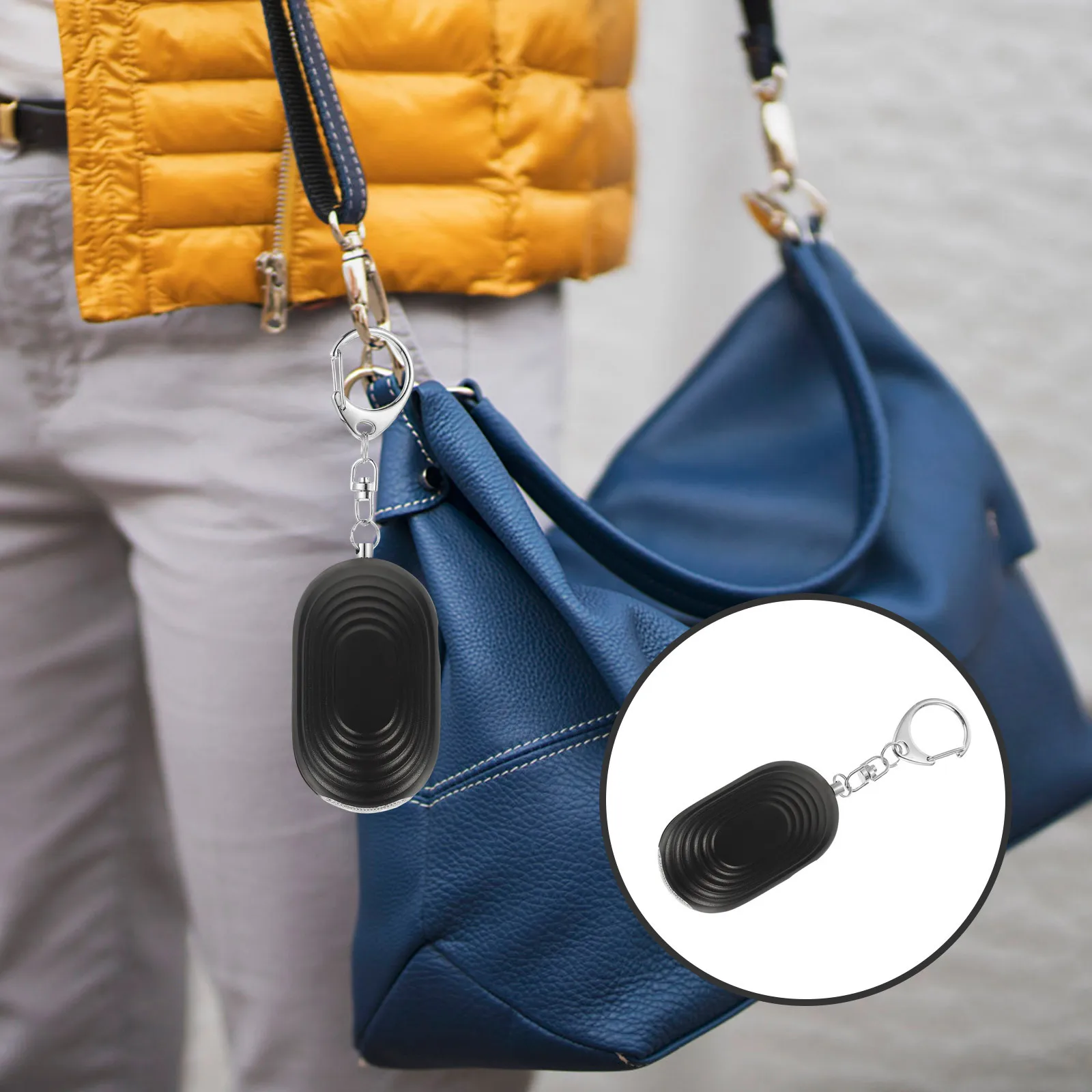 Personal Alarm for Women's Safety Security Sound ABS with LED Lights Device