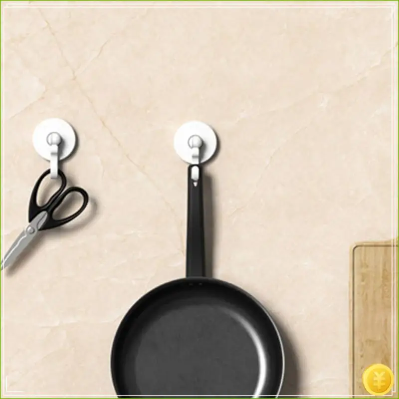 18PCS Adhesive Ceiling And Wall Hooks - Round Swivel Spinning Turn 360°/180° No Drill Stick On Hook For Hanging
