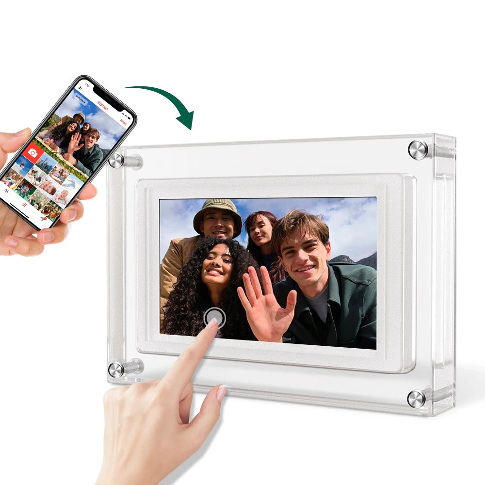 AMABOO 5 Inch WiFi Acrylic Digital Photo Frame Wholesale Art Frame High Quality Video Playback Frame