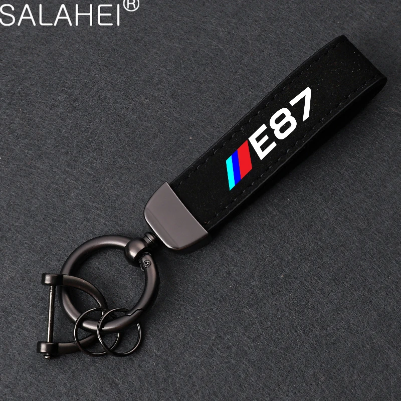 

Fashion Suede KeyChain Horseshoe Buckle Key Ring Car Rings For BMW E87 M E46 E36 E34 F10 E90 F30 E60 E53 E30 E92