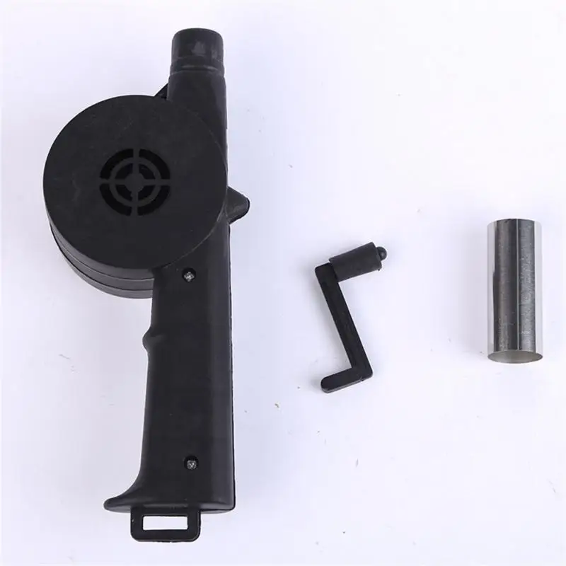 Outdoor Barbecue Fan Hand-cranked Air Blower Portable BBQ Grill Fire Bellows Tools Picnic Camping Accessories Barbeque