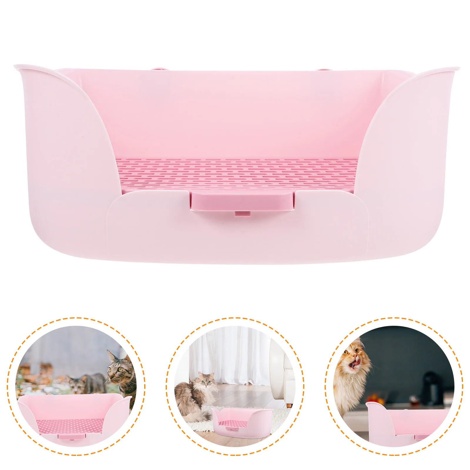 

Large Rabbit Litter Box Splash Proof Detachable Small Pet Toilet Bunny Guinea Pig Hamster Cat Training Toilet Rabbit Litter Box