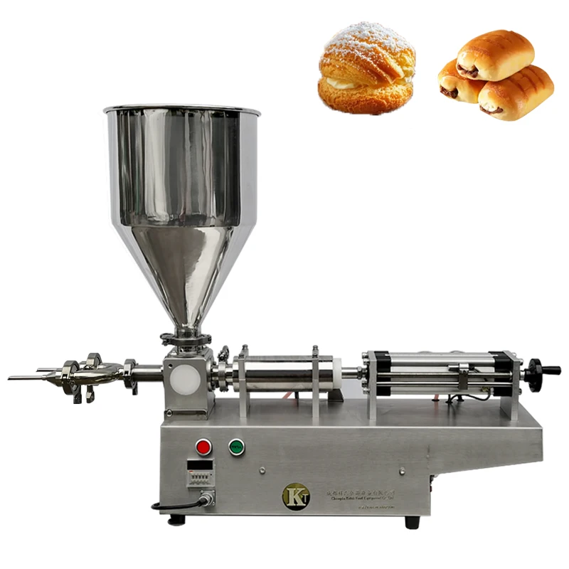 

Semi-auto Pneumatic Whipped Cream Filling Machine Cake Cream Dispenser Puff Filler