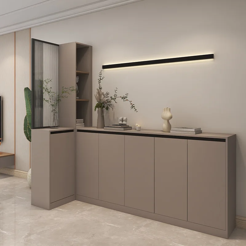 Wardrobe Bedroom Cream Wind Princess Door to Top Wardrobe Wine Cabinet Entry Shoe Cabinet Cloakroom