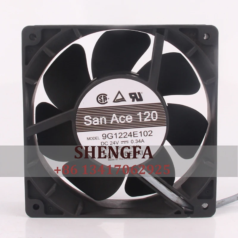 

SANYO 9G1224E102 Cooling fan DC24V 0.34A 120X120X38mm 12cm 12038 High air Volume Lnverter Centrifugal Exhaust