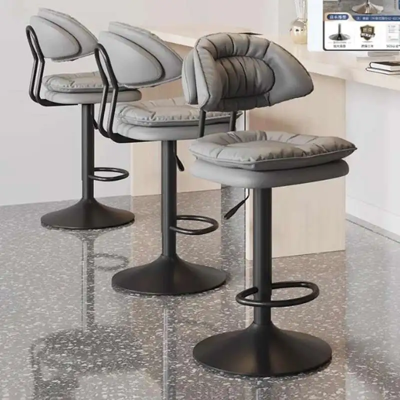 

Office Nordic Bar Chairs Luxury Modern Swivel High Stool Bar Chairs Reception Adjustable Home Furniture Chaises Hautes LLBC
