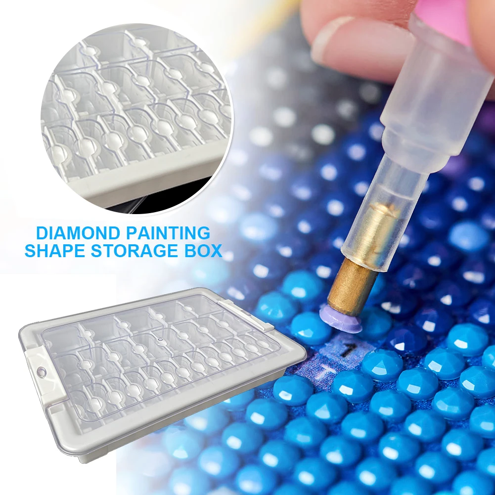 Pintura de Diamante Bead Recipiente De Armazenamento, Organizador DIY, 9 Grade, 15 Grade, 21 Grade, 24 Grade, 26 Grade, 39 Grades