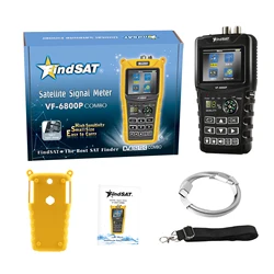 VF-6800P HD Digital Satellite Finder Meter Combo Support DVB-T2/DVB S2/DVB C Sat Finder Meter TV Receiver Dvbt2 Tuner