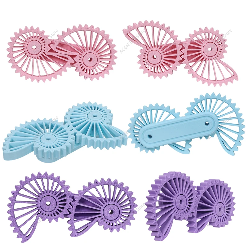 3D-Gedrucktes Nautilus-Zahnrad Fidget-Spielzeug Anti-Stress Drehende Zahnräder Sensorisches Fidget-Spielzeug für Erwachsene