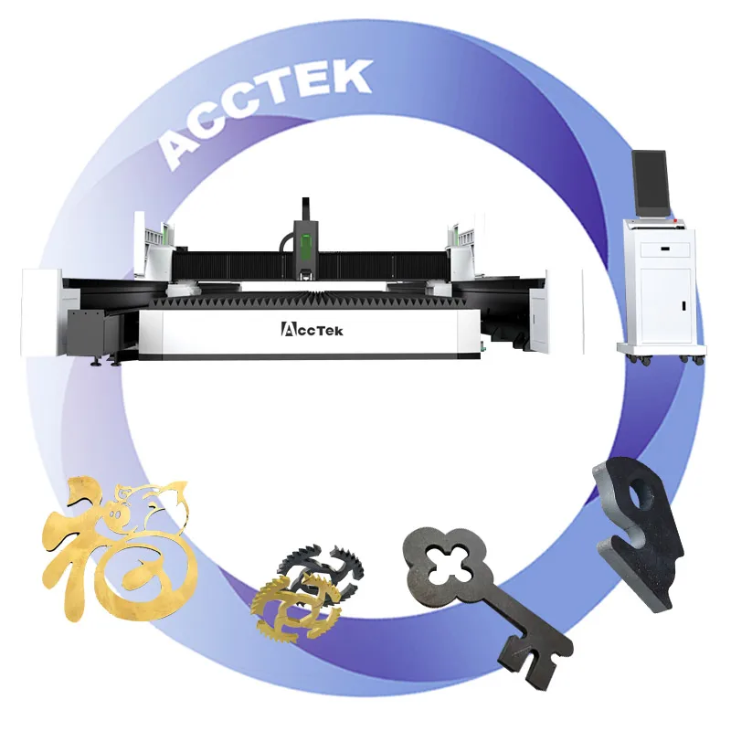 Sistema di taglio laser CNC da 12 m per taglierina laser 20 kW in acciaio, alluminio e rame da 20 mm